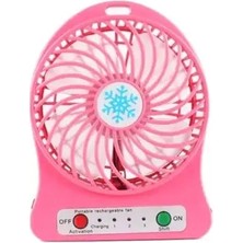 Byanes Mini Vantilatör Fan, Pazarız 3 Kademeli Masa Üstü ve Araç Şarjlı