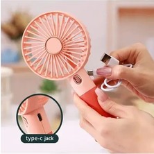 Byanes Taşınabilir Mini Klimalı El Fanı ve Telefon Tutucu Standlı Serinletici