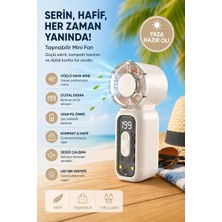 Byanes Mini USB El Tipi Fan, Turbo Güçlü ve Uzun Süreli Soğutma