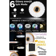 Byanes 12 Metre Uzunlukta Çok Fonksiyonlu USB Şarjlı Rgb LED Kamp ve Dekor Işığı
