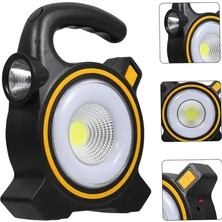 Byanes Çok Fonksiyonlu Güneş ve Kablo ile Şarjlı Cob LED Kamp Lambası