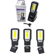 Byanes Şarjlı Mıknatıslı LED Fener, Ultraviole Özellikli, 550 Lümens, 12 Saat Kullanım