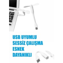 Byanes Mini USB Taşınabilir Fan, Sessiz ve Esnek El Vantilatörü, Serinletici Küçük Fan