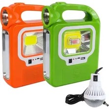 Byanes Solar Güneş Panelli 1 LED Ampullü USB Powerbank ve Kamp Lambası