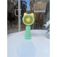 Byanes Mini Yeşil USB Şarjlı Taşınabilir El ve Masa Fanı