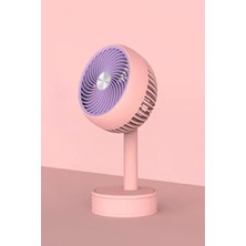 Byanes Taşınabilir Mini Vantilatör, 3 Kademe, Şarjlı, Masaüstü Fan