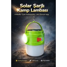 Byanes Solar Şarjlı Kamp Çadır Lambası, 4 Mod, Taşınabilir ve Işıldak