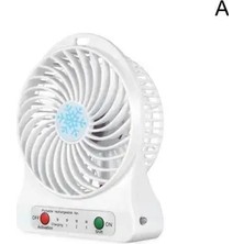 Byanes 3 Kademeli Taşınabilir Masaüstü USB Fan Beyaz