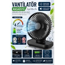 Byanes Taşınabilir Mini Soğutucu Vantilatör, Type-C, 4 Mod, Hız Ayarlı