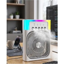 Byanes Mini USB Klima Fanı, Masaüstü Soğutucu, Rgb Işıklı, Taşınabilir