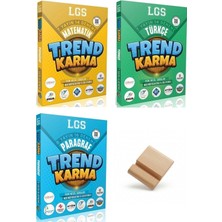 Trend Karma Lgs 8. Sınıf Matematik Türkçe ve Paragraf Deneme 3lü Set + Telefon Standı