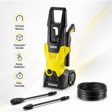 Karcher - 120 Bar 1600W Vario Power - K3 Basincli Yikama Makinesi - K 3