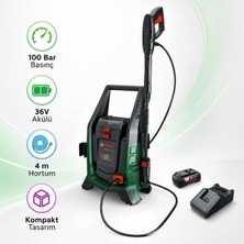 Bosch - 100 Bar 36V Kablosuz Akulu - Universalaquatak Basincli Yikama Makinesi - 36V-100
