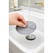 MAİN SHOP Banyo Koku Önleyici Gider Koku Önleyici Süzgeci Lavabo Küvet Duşa Kabin Tıkacı Gri M-137