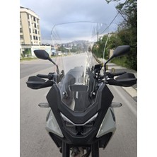 Motocam Honda Transalp Xl 750 Ön Cam 2025-2026 Model 53CM Şeffaf Renkli 4mm Uzun
