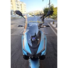 Motocam Apache Ventro 150 Ön Cam 2022-2026 Model 55CM Şeffaf Renkli 4mm Kısa