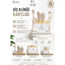 Diş Kliniği Kartlığı ve Masaüstü Organizeri – 3D Baskı Özel Tasarım Kartvizitlik