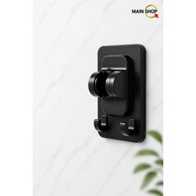 MAİN SHOP Duş Başlığı Tutucu Suya Dayanıklı El Duşu Tutucu Yapışkanlı 2 Kancalı M-049