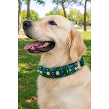 She Sells Capri Köpek Tasması 30-50 cm Ayarlanabilir El Yapımı Boncuklu Köpek Kolyesi