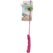 Ponpon Oltalı Kedi Oyuncağı Pembe
