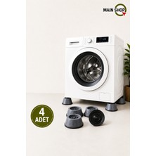 MAİN SHOP Beyaz Eşya Altlığı Ayağı 4 Adet Çamaşır Bulaşık Makinası Buzdolabı Yükseltici Titreşim Önleyici M-541