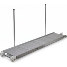 Sealux Tip 2-2S Pasarella Alüminyum Basamaklı - 250x40 cm - 13,50 kg (Geniş Sabit Seri) - Montaj Ayağı ve Tutamak Dahil