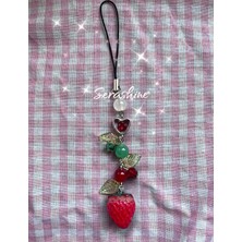 Hb Tasarım Strawberry Charm Y2K Coquette Çilek Charmı