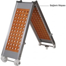 Sealux Tip 2-2k Pasarella Ahşap Basamaklı - 250X35 cm - 15 kg (Katlanır) - Montaj Ayağı ve Tutamak Dahil