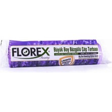 MiraLive 25 Adet FLOREX-503 Avantaj Lavanta Kokulu Büzgülü Büyük 10PCS 65X70CM Çöp Torba (4887)