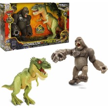 Urfakent S01071144 Oyun Set Primal Clash Gorilla/trex 2li