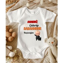 Lupi Babaanne Yazılı Bebek Zıbın % 100 Pamuk 15
