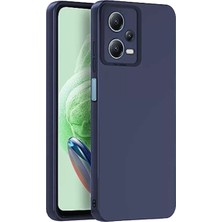 Marmara Avm Newface Xiaomi Redmi Note 12 Pro 5g Kılıf Nano Içi Kadife Silikon - Lacivert