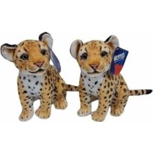 Urfakent PL50134 25 cm Oturan Küçük Kahverengi Leopar-Hly