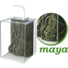 Muratech Nubios Nano Akvaryum Maya Dekorlu Beyaz 20X22X29CM