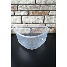 Elegancev Lavabo Içi Süzgeç- Mini Çöp Kutusu-Şeffaf Plastik