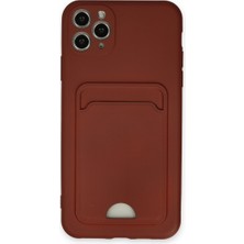 Belirtilmemiş Iphone 11 Kılıf Kelvin Kartvizitli Silikon - Bordo