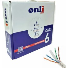  u-utp 23 awg cca 100 metre cat6 kablo