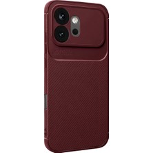 Stylmenplus Newface Huawei Honor 600 Auto Focus Karbon Kapak - Bordo