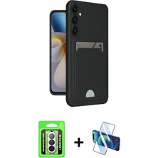 Pileli Store Pilelistore™ Galaxy A26 Kılıf Vadi Çizgi Prime - Siyah 3D Antistatik Seramik Nano Ekran Koruyucu + Raze Metal Kamera Lens - Gs