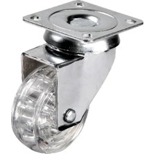 MiraLive 301 - 50X20 mm Şeffaf Makaralı Tablalı Teker