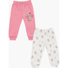 Luggi Baby Beli Lastikli Kız Bebek Pijama Alt 2'li
