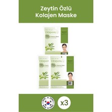 Dermal Nemlendirici, Pürüzsüzleştirici ve Yumuşatıcı Zeytin Özlü Kolajen Maske 23 gr 3 Adet