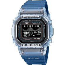 G-Shock G-Lide 44.5 mm Erkek Quartz Saat Mavi Silikon Kordon ve 20 ATM Suya Dayanıklılık-GBX-H5600-2DR