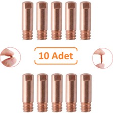 Niweld Mıg Kaynak Kontak Memesi 1.0 mm M6X25 Kontak Meme Tutucu Yüksek Performans ve Uzun Ömürlü Kullanım M6X25