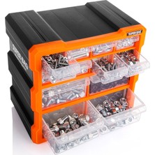 Super-Bag ASR-6007 Monoblok 12 Çekmeceli Organizer Kutu
