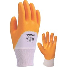 Piton Yarım Kaplı P-400 Gold Nitril Eldiven No:10