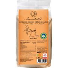 Bonatelli Organik Kırmızı Mercimek Unu 500 G
