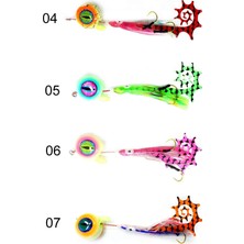 Captain 3644 Cornea Uv 3D Eye 100GR Tai Rubber Slider Jig