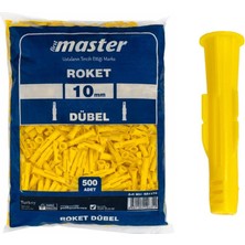 Master 501171 Performans Plastik Roket Dübel 10 mm (500 Adet)