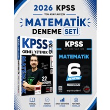 Anla Kazan Yayınları Yargı 2026 Kpss Matematik Deneme & Kpss Matematik 6 Deneme Evp Akademi Seti